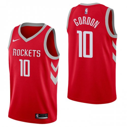 NBA Houston Rockets Eric Gordon 10 2017-18 Icon Rouge Maillot